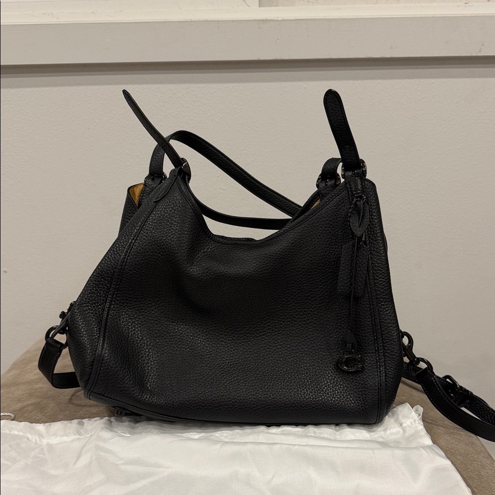 Coach Black Leather Women's Bag
